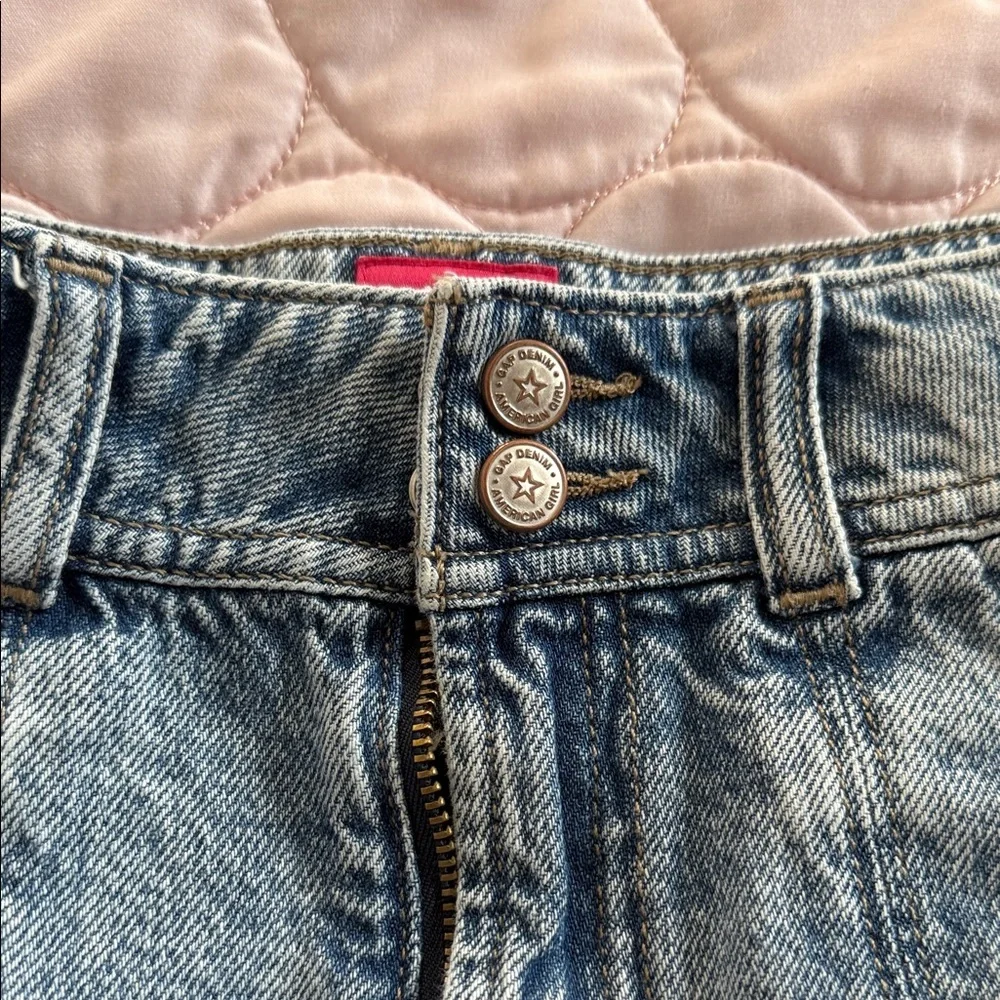 GAP Blue Pleated Mini Skirt